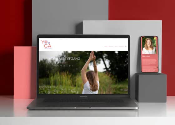 hilledesign Portfolio Homepage für Yoga-Ott